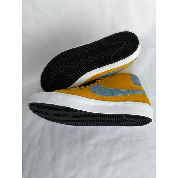 11.5 MEN’S NIKE Blazer MID PRO YELLOW FD0269-700 WHITE BASKETBALL main image 6